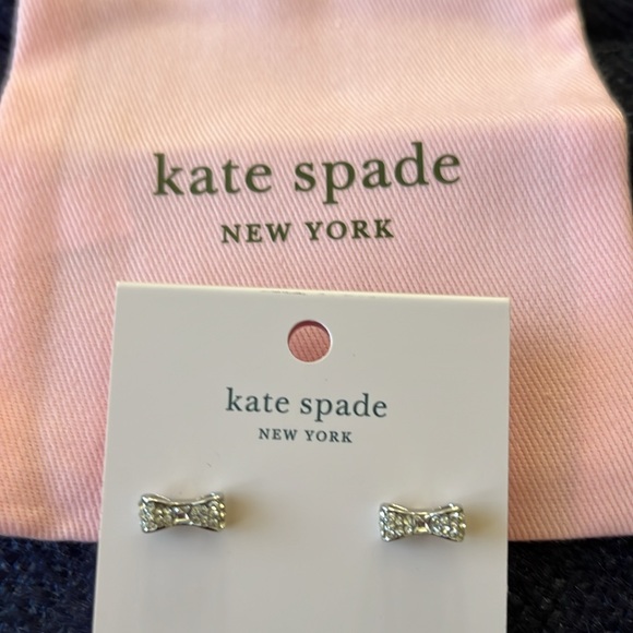 Kate Spade Pavé Bow Earrings - New - Picture 7 of 7